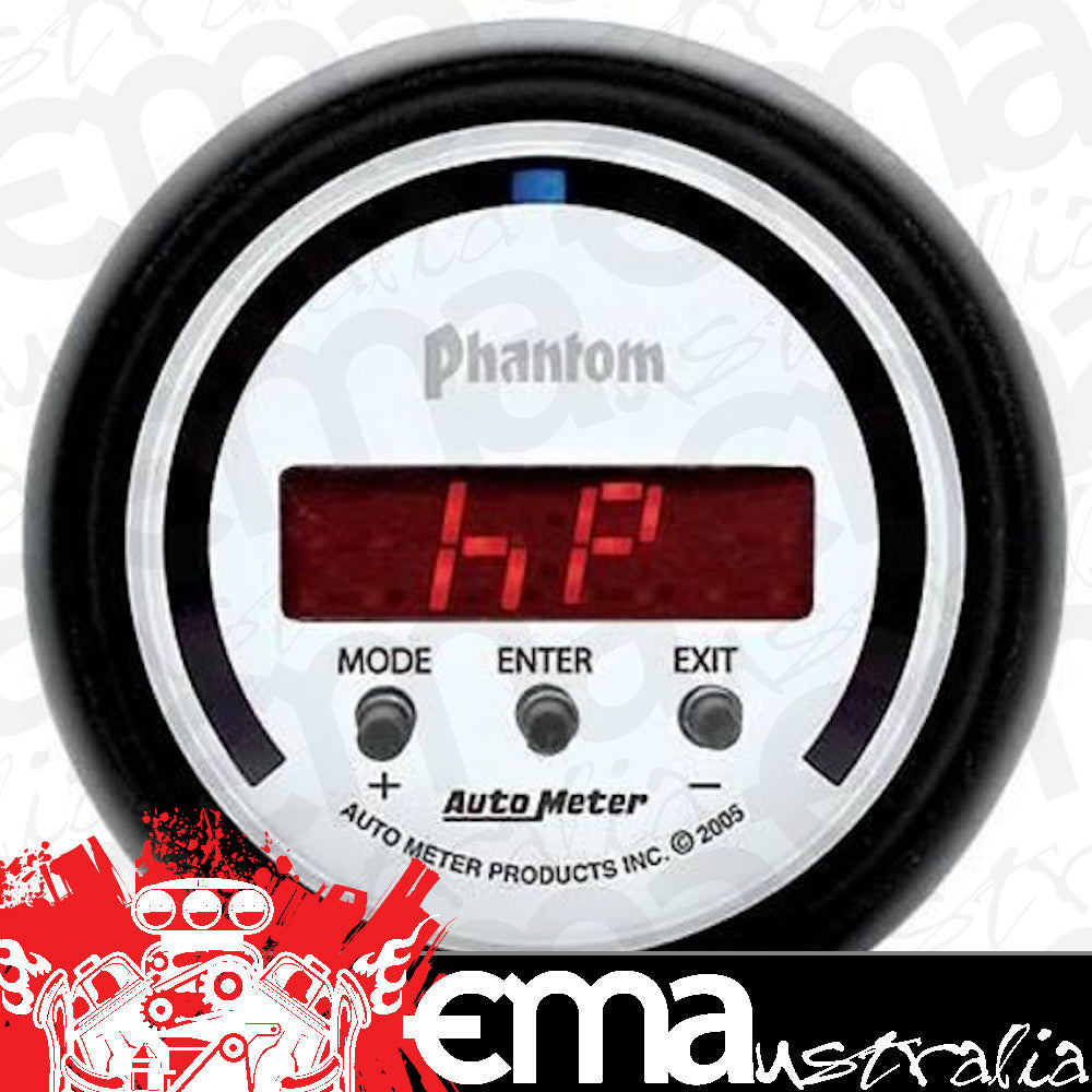 AutoMeter 5781 GAUGE, PERFORM METER, 2 1/16", 1/4 MILE/HP/0-60/60-0/G FORCES, DIGITAL, PHANTOM