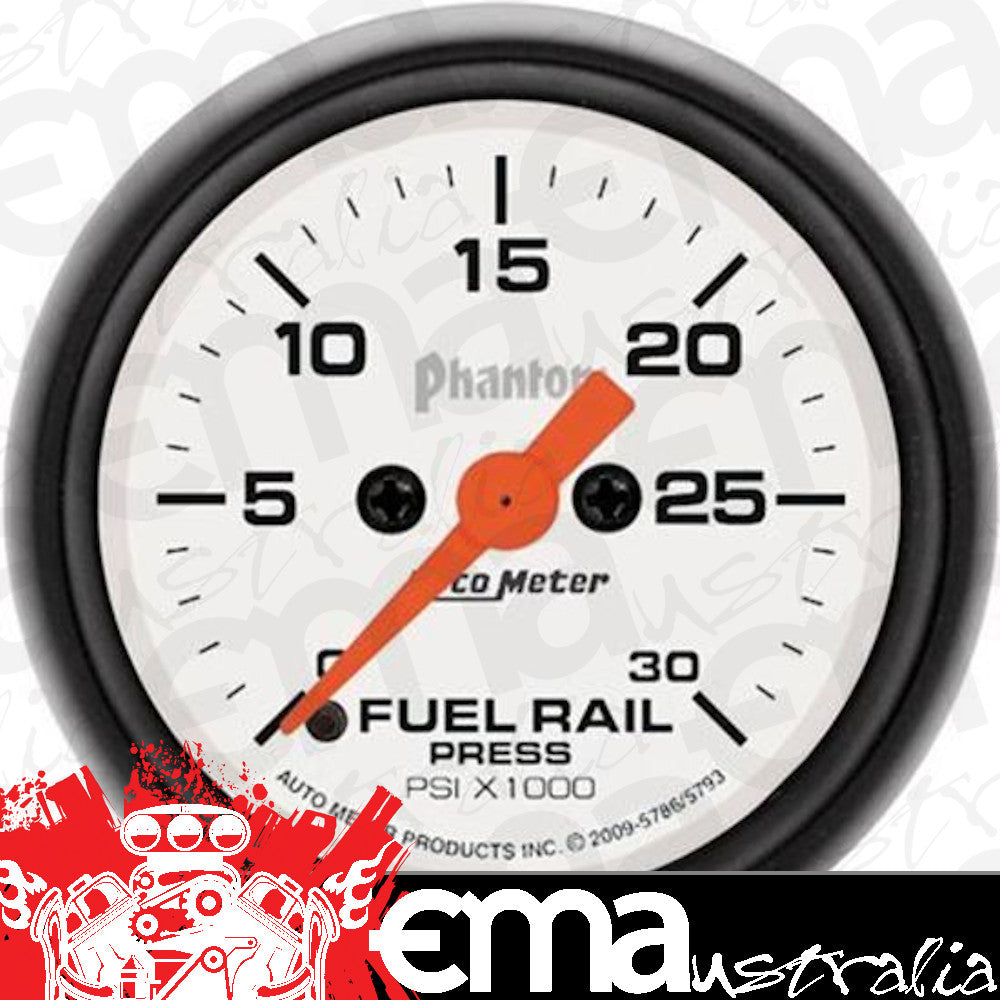 AutoMeter 5786 2-1/16" FUEL RAIL PRESSURE, 0-30K PSI, PHANTOM