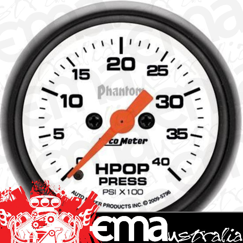 AutoMeter 5796 2-1/16" HPOP PRESSURE, 0-4K PSI, PHANTOM