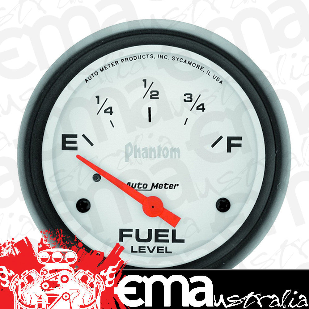 AutoMeter AU5816 Phantom Fuel Level Gauge 2-5/8" Short Sweep Elec 240 OHMS Empty/33 OHMS Full
