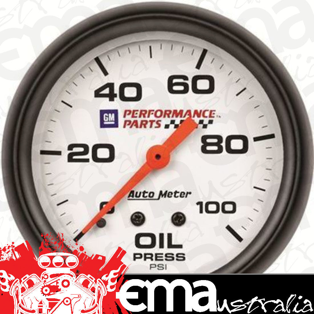 AutoMeter AU5821-00407 Gauge Phantom Gm Performance Logo Oil Pressure 0-100 PSI 2 5/8 In. Analog Mech