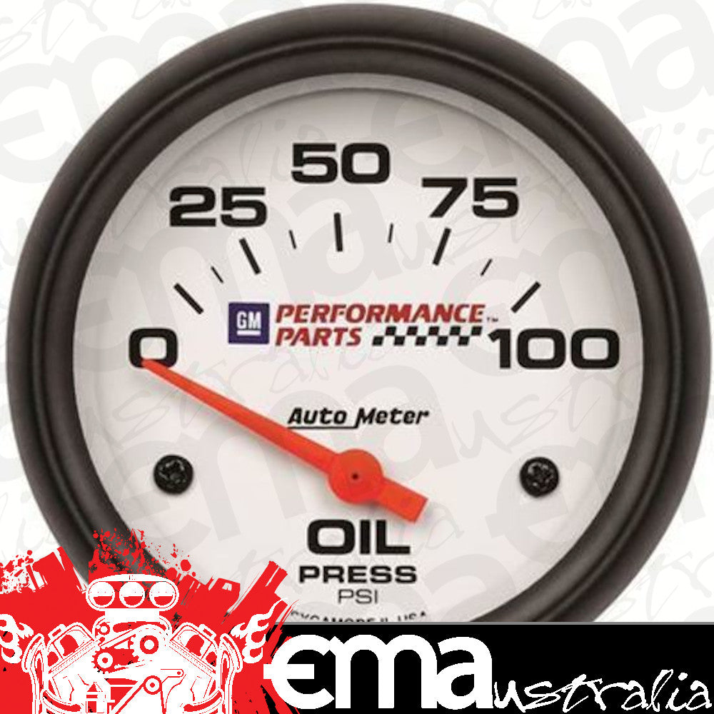 AutoMeter AU5827-00407 Gauge Phantom Gm Performance Logo Oil Pressure 0-100 PSI 2 5/8 In. Analog Elecal