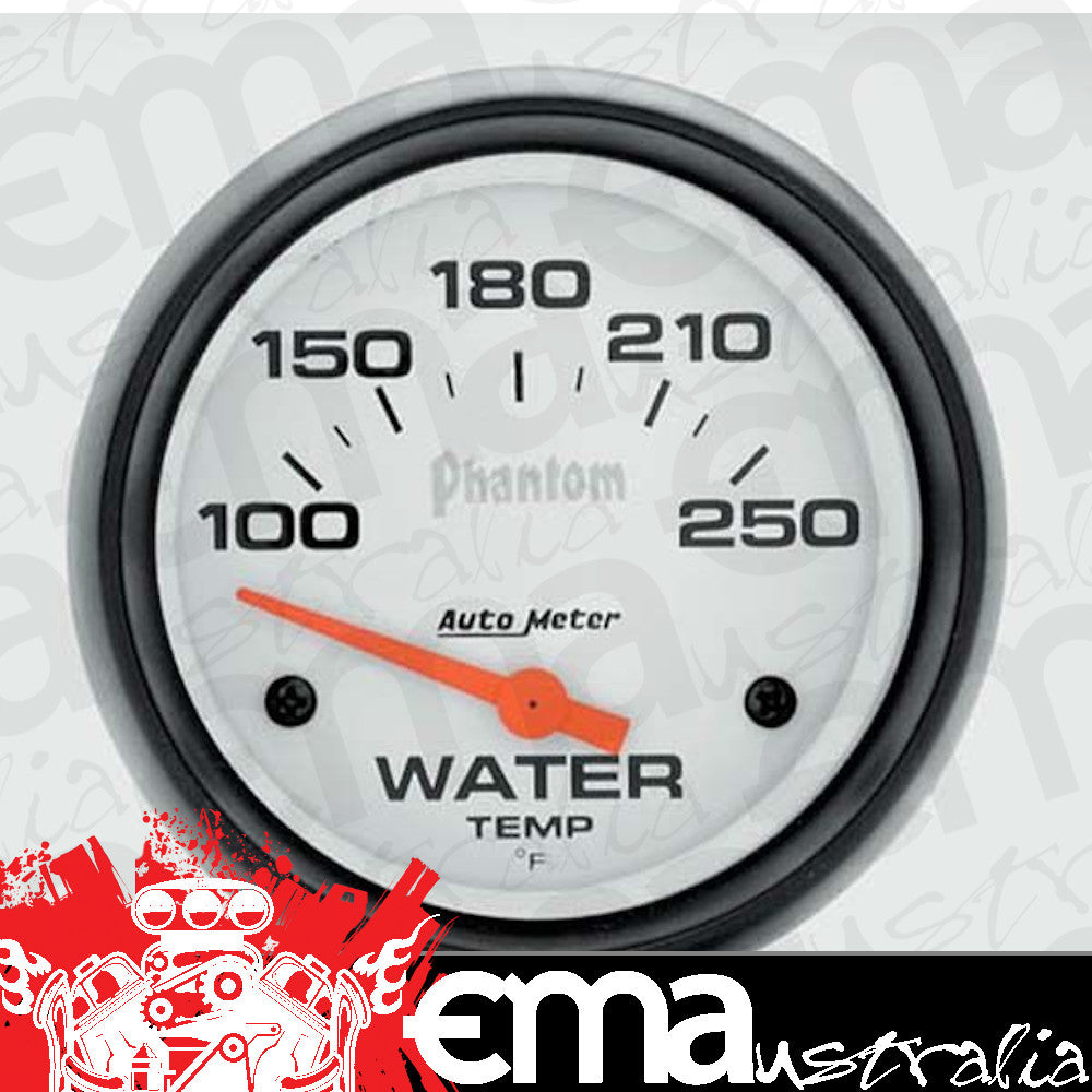 AutoMeter AU5837 Phantom 2-5/8" Elecal Water Temperature Gauge 100-250¶øF