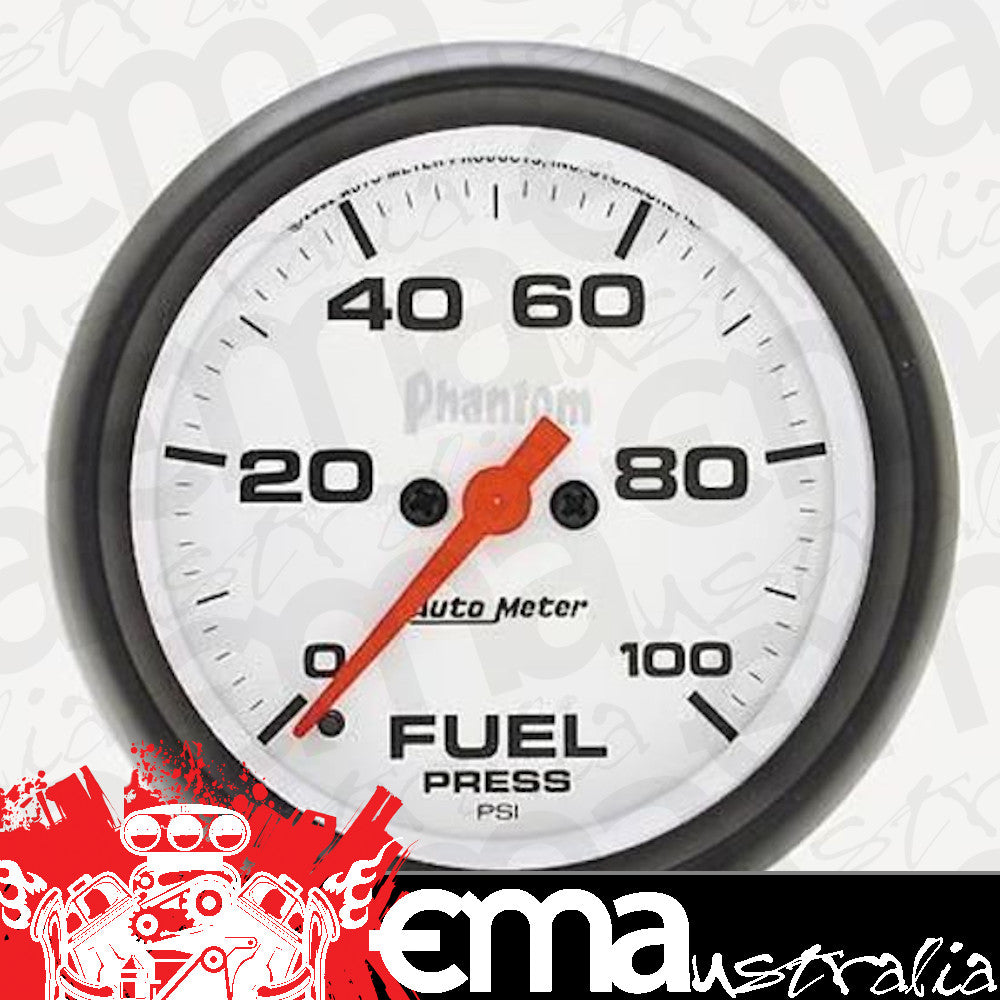 AutoMeter AU5863 Phantom 2-5/8" Elecal Fuel Pressure Gauge 0-100 PSI