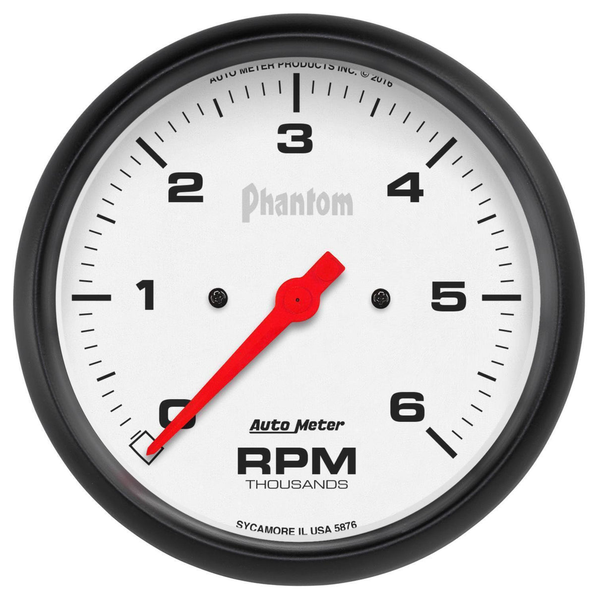 AutoMeter 5876 5" IN-DASH TACHOMETER, 0-6,000 RPM, PHANTOM