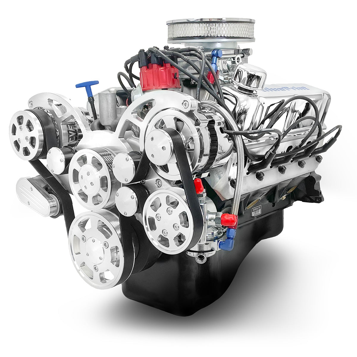 BluePrint BP302CTCK Ford SB 302 CI Cruiser Crate Engine Dressed Longblock w/ Carb & Pulley Kit