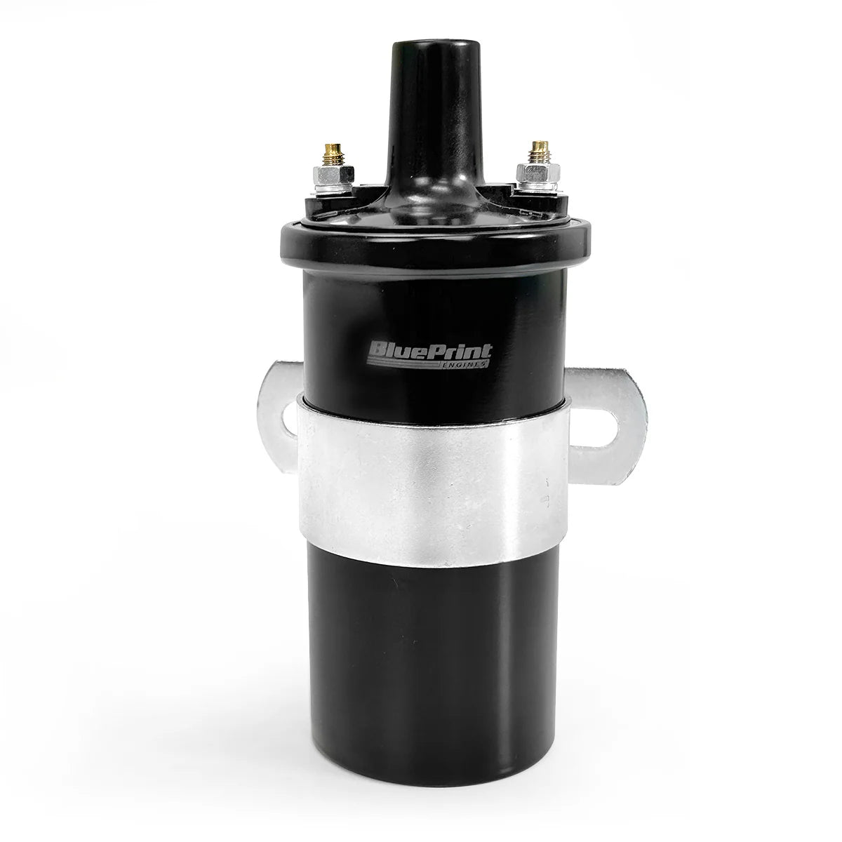 BluePrint BPP82021BK IGN COIL, ROUND OIL FILLED, 45K VOLT, FEMALE w MOUNTING KIT, BLACK Ignition Coil