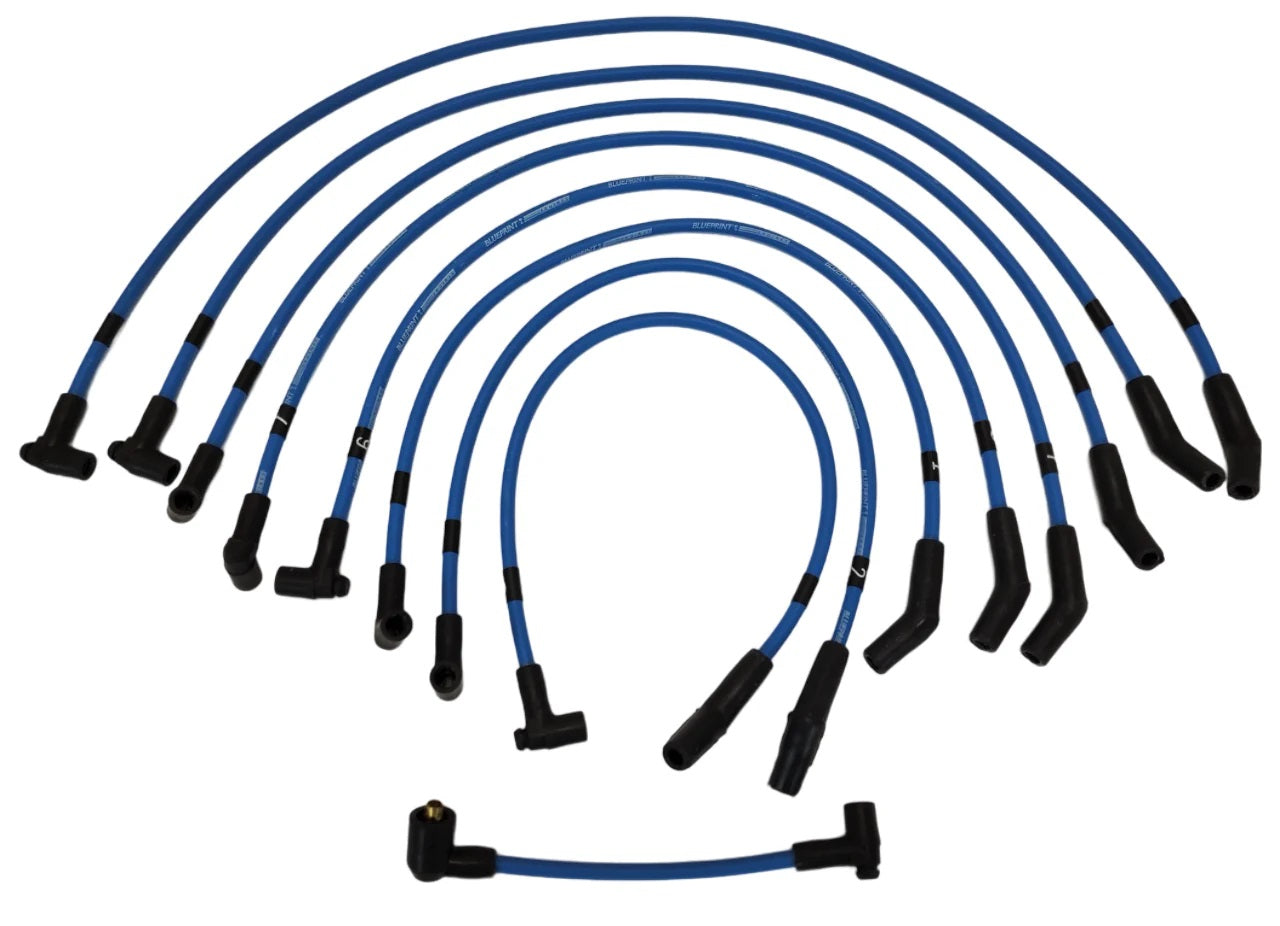 BluePrint BPP28890 8.65mm SPARK PLUG WIRE SET, 135 DEGREE BOOTS, SMALL BLOCK FORD Spark Plug Wire Set