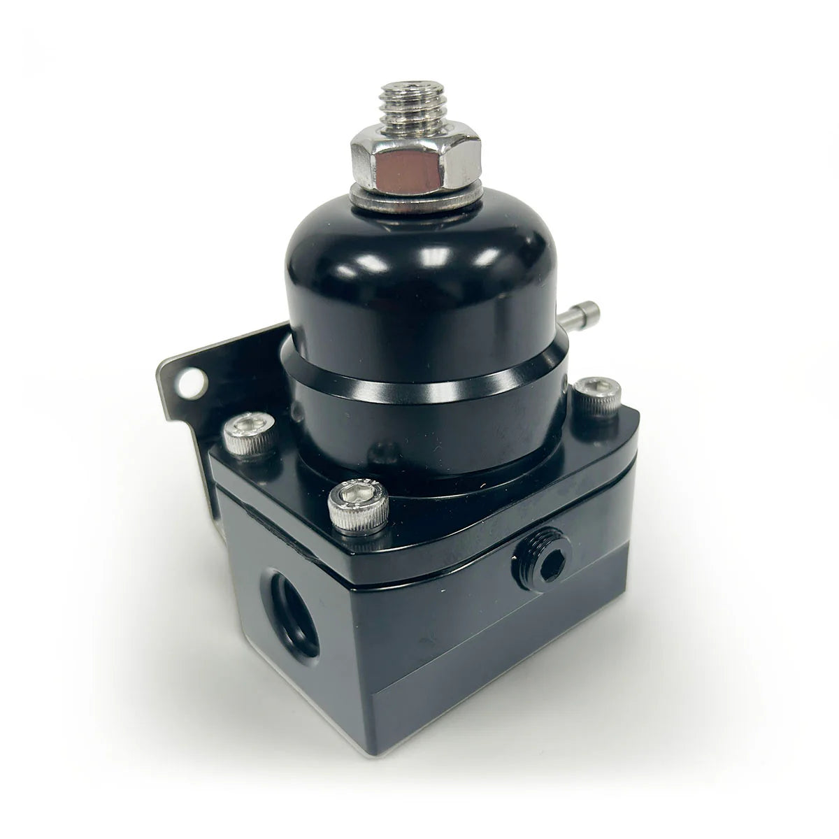 BluePrint BPP13109BK EFI BILLET ALUMINUM FUEL PRESSURE BYPASS REGULATOR, 6AN ORB, 4075 PSI, BLACK Fuel Pressure Regulator