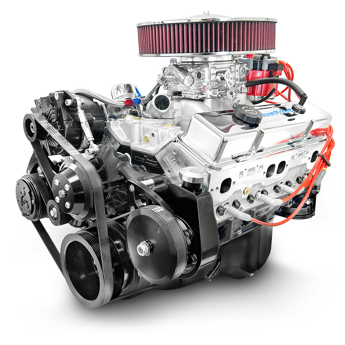 BluePrint BP3505CTCK Chev SB 350 CI Crate Engine Dressed Longblock w/ Carb & Pulley Kit