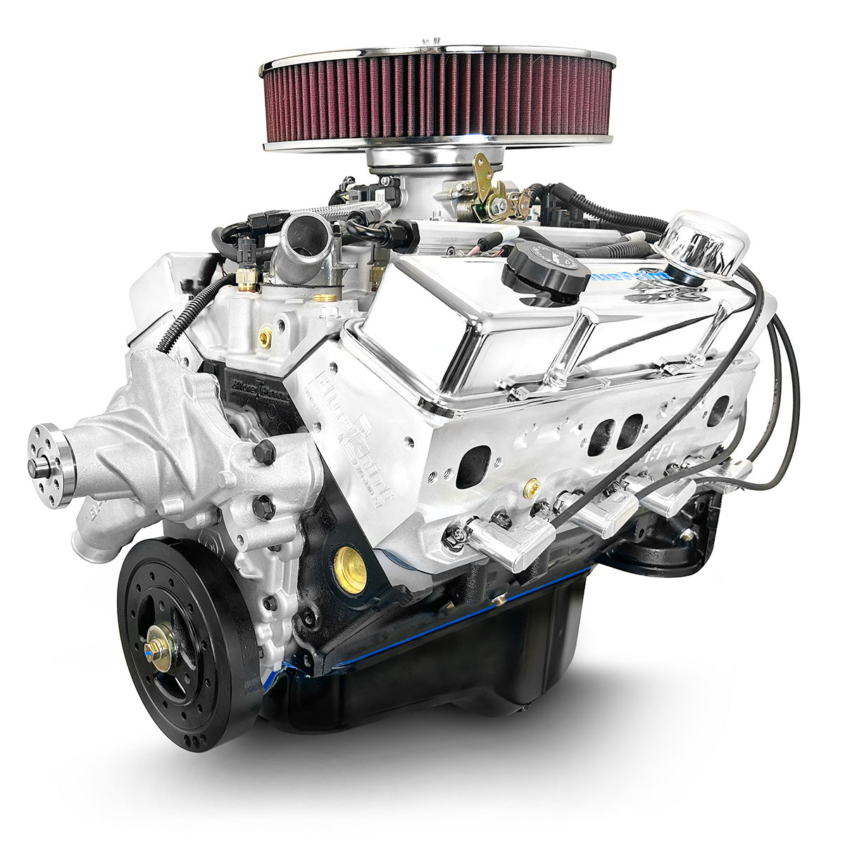 BluePrint BP38318MPFID Chev SB 383 CI Stroker Crate Engine Dressed Longblock w/ EFI