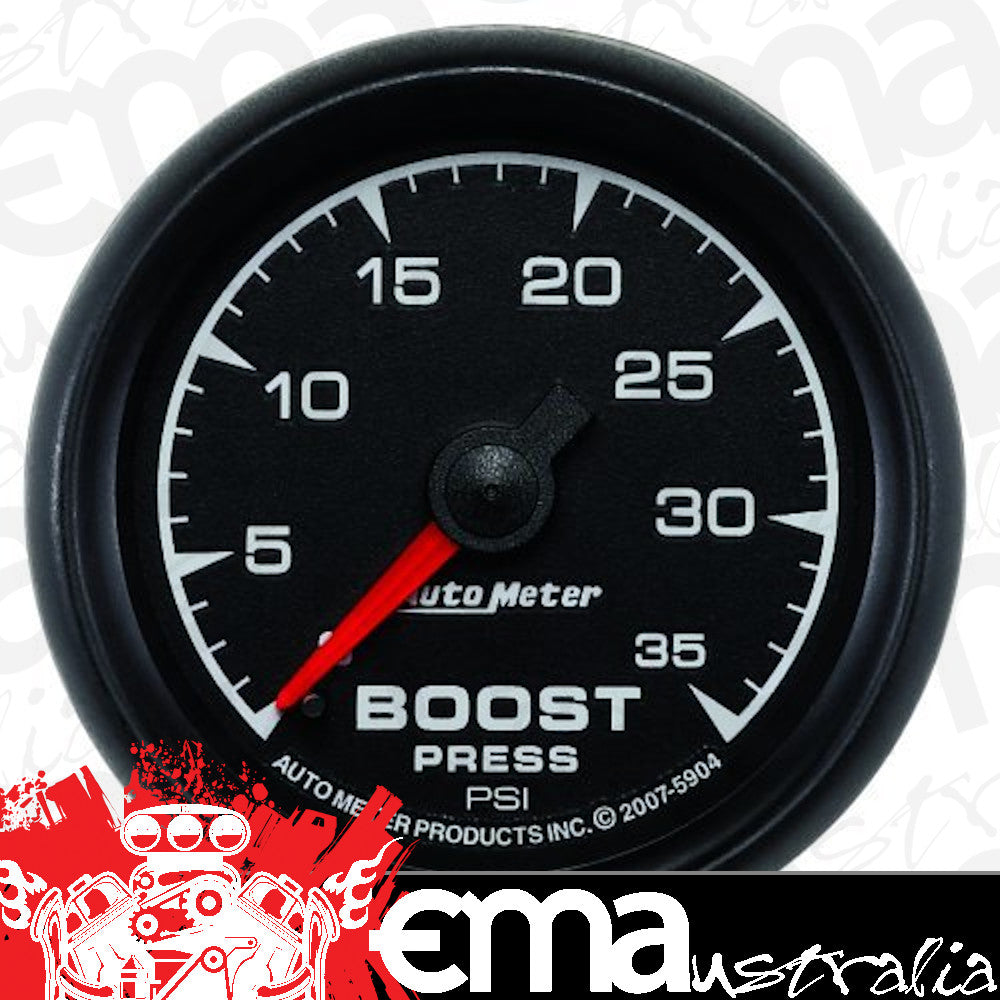 AutoMeter AU5904 ES Boost Gauge 2-1/16" Full Sweep 0-35 PSI