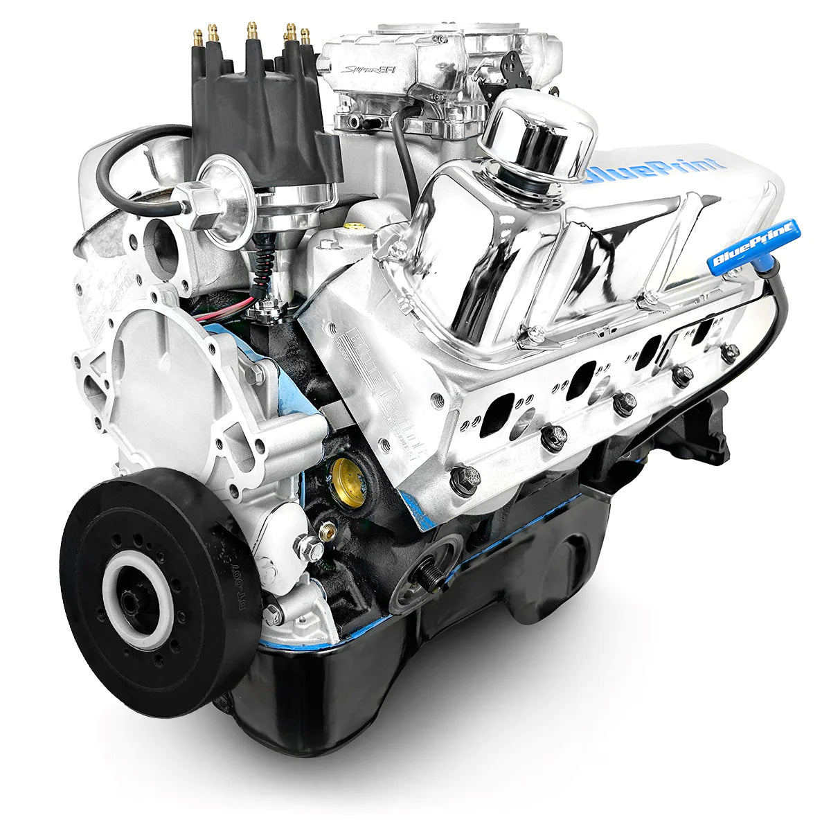 BluePrint BP3479RCTF Ford SB 347 CI Stroker Crate Engine Dressed Longblock w/ EFI