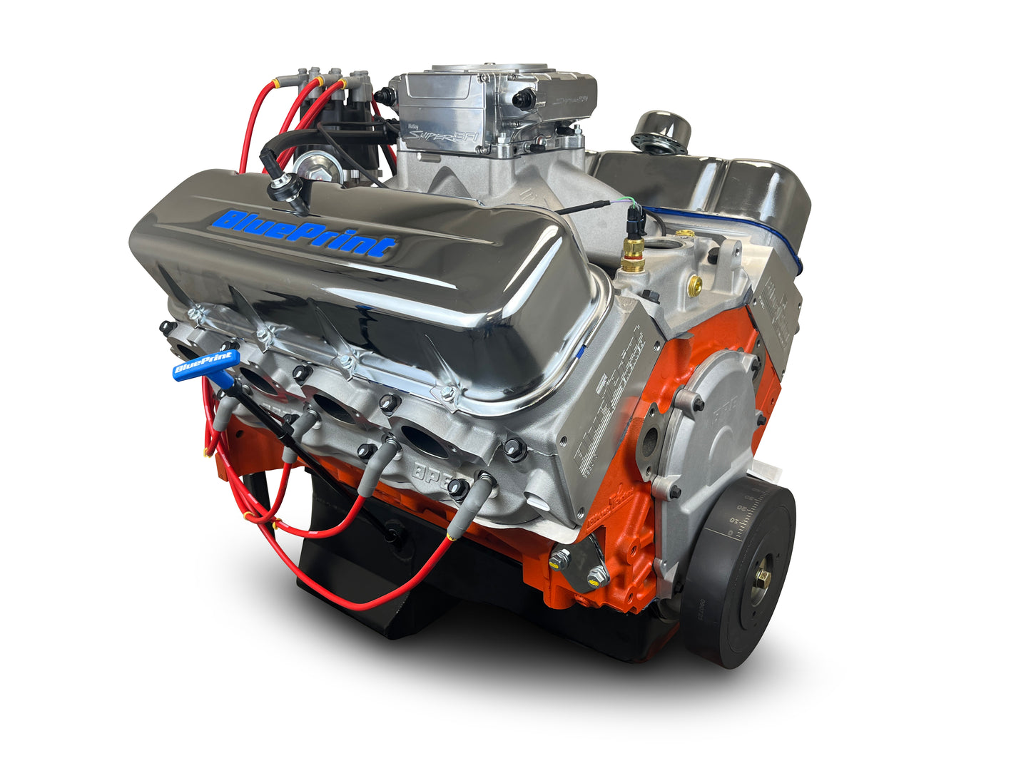 BluePrint PS502CTF Chev BB 502 CI Pro Series Stroker Crate Engine Dressed Longblock w/ EFI