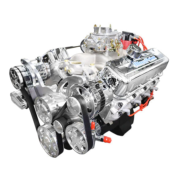 BluePrint BP454CTCK Chev BB 454 CI Crate Engine Dressed Longblock w/ Carb & Pulley Kit