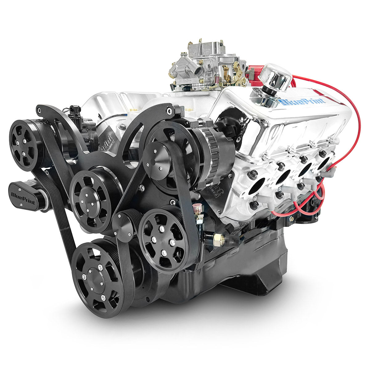 BluePrint BP454CTCKB Chev BB 454 CI Crate Engine Dressed Longblock w/ Carb & Pulley Kit