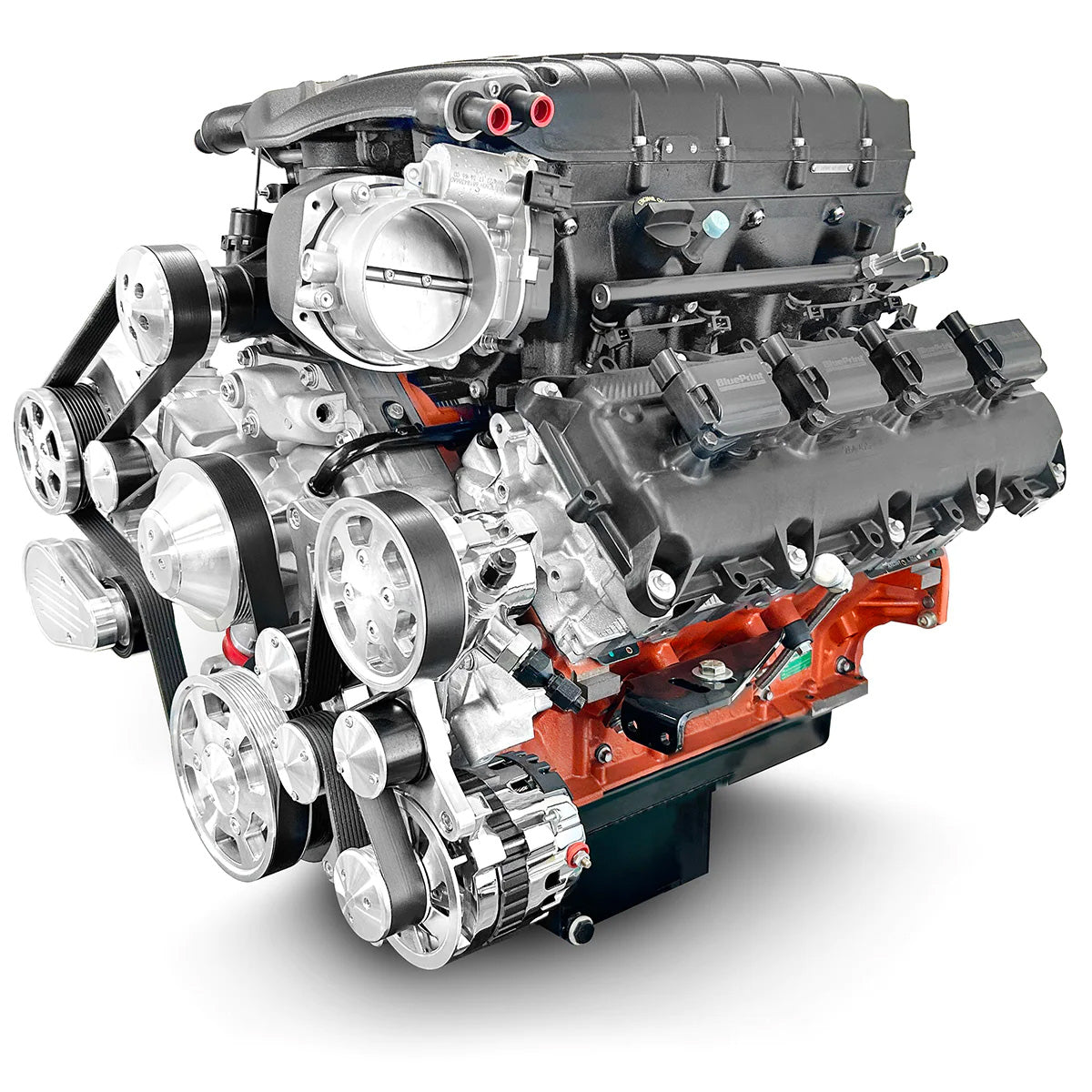 BluePrint PS426SCTK 426 CI HEMI ProSeries Stroker Crate Engine Dressed Longblock w/ Supercharger