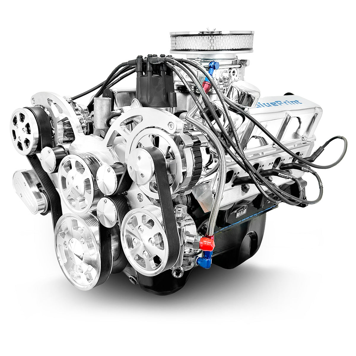 BluePrint BP3479RCTCK Ford SB 347 CI Stroker Crate Engine Dressed Longblock w/ Carb