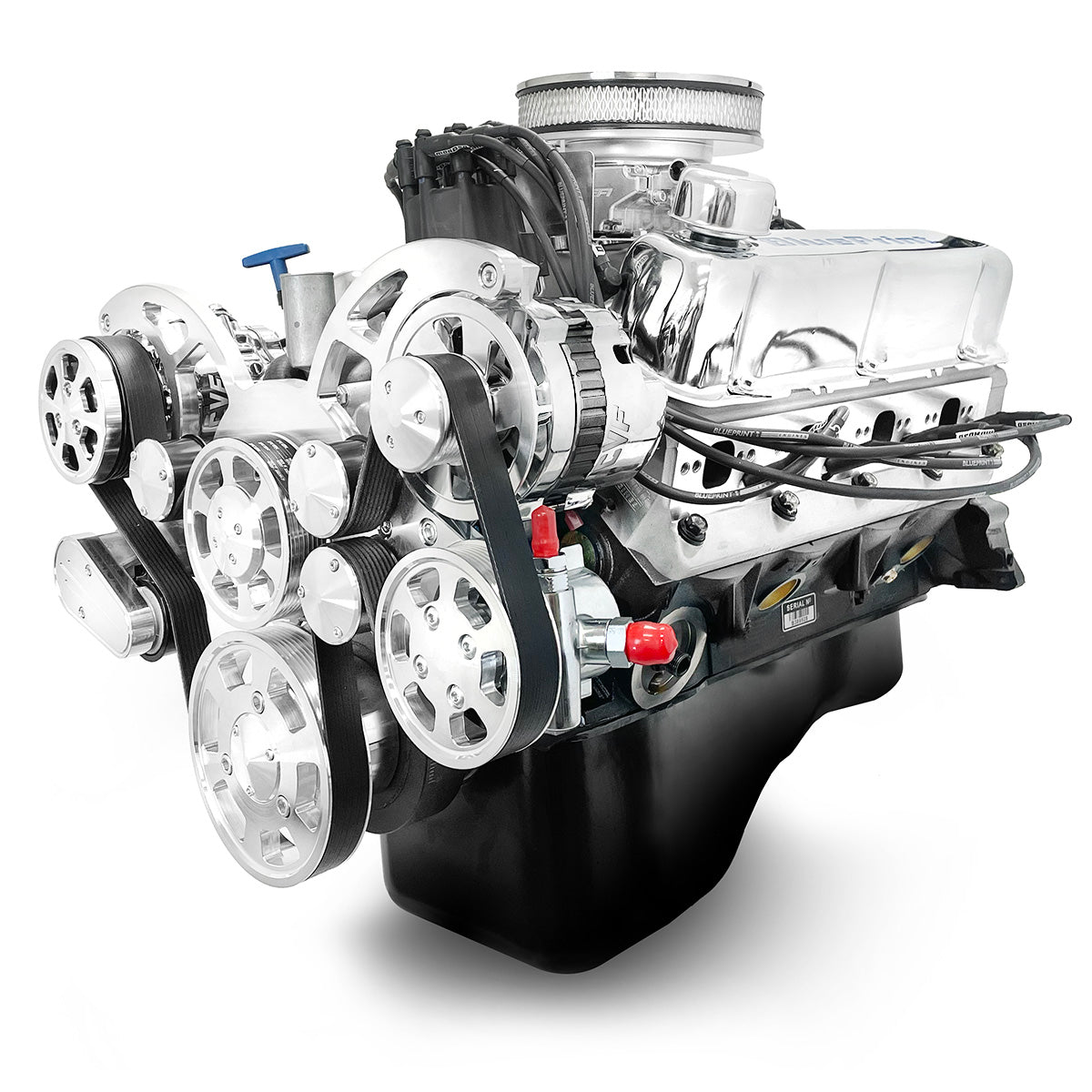 BluePrint BP3479CTCK Ford SB 347 CI Stroker Crate Engine Dressed Longblock w/ Carb