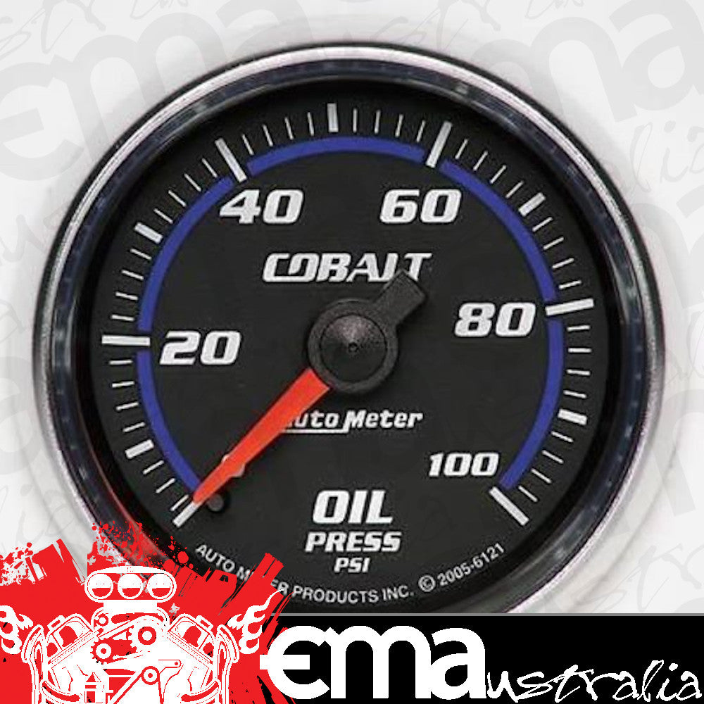 AutoMeter 6121 2-1/16" OIL PRESSURE, 0-100 PSI, COBALT