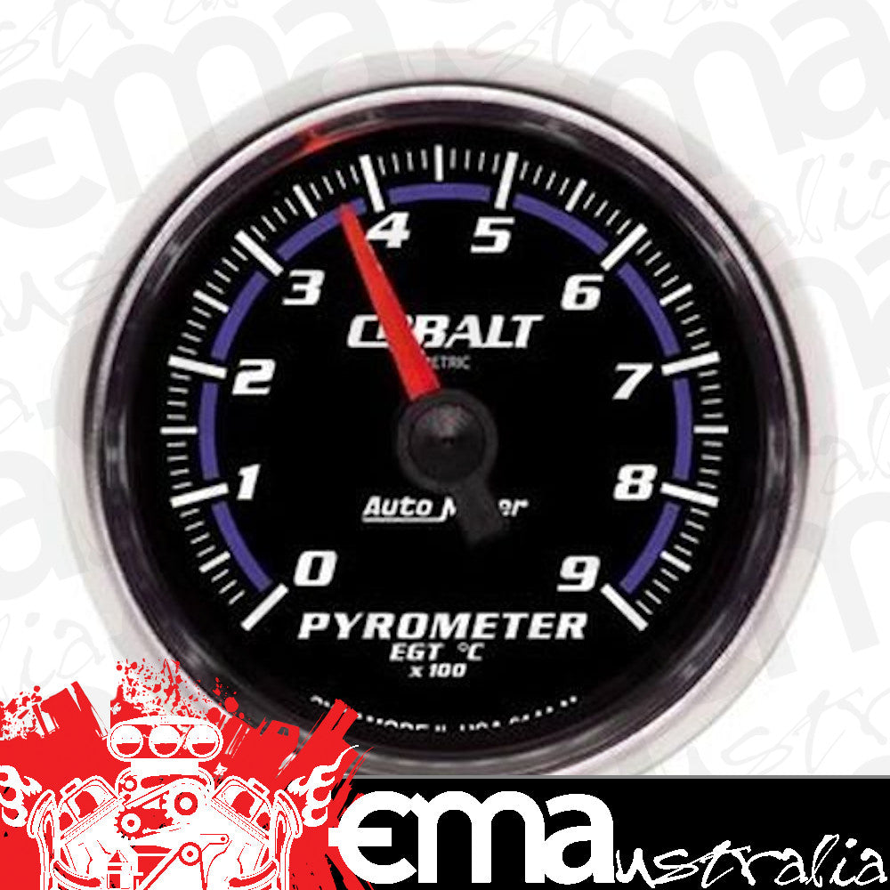 AutoMeter AU6144-M Cobalt 2-1/16" Elec Pyrometer Egt Gauge 0-900¶øC