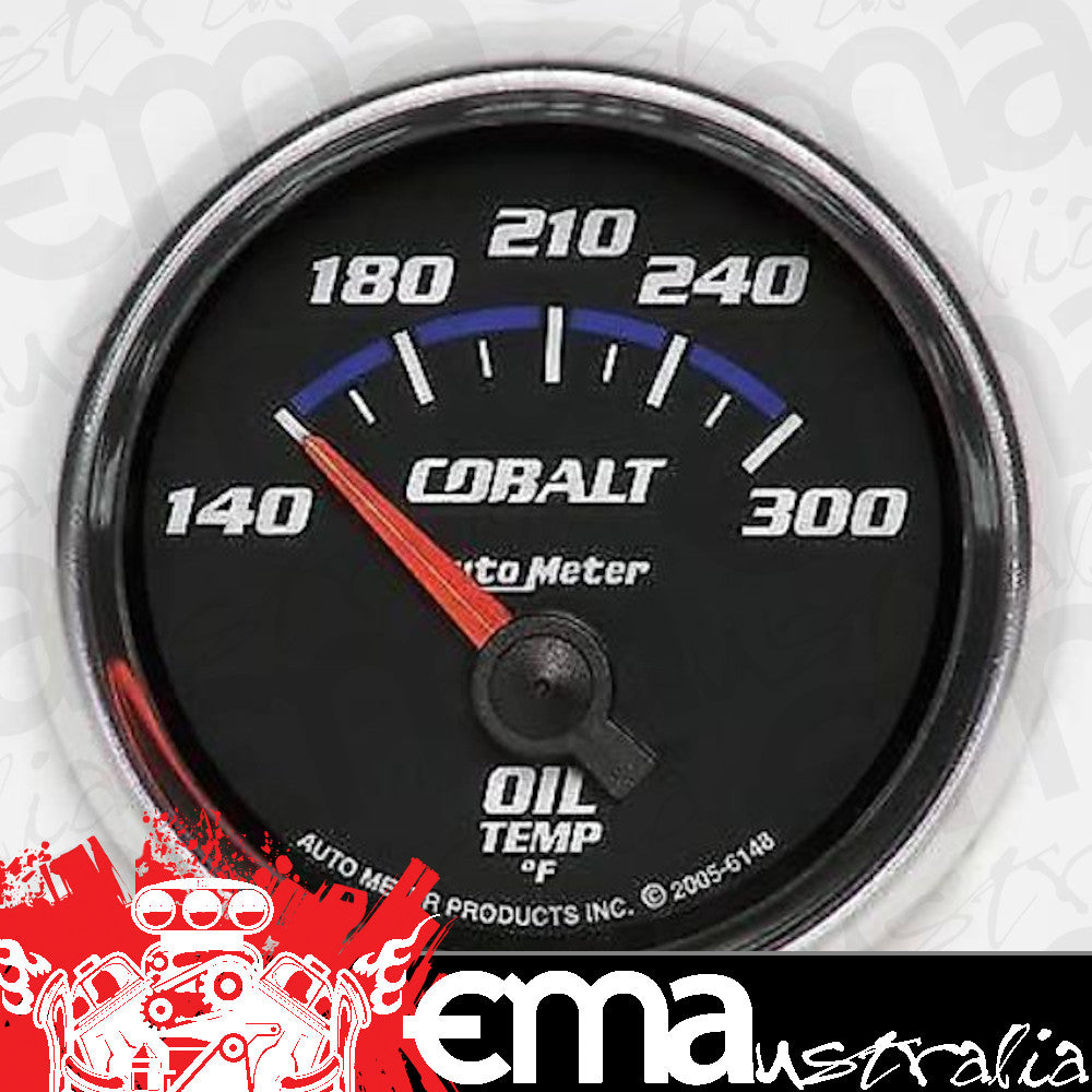 AutoMeter AU6148 Cobalt 2-1/6" Elec Oil Temperature Gauge 140-300 F