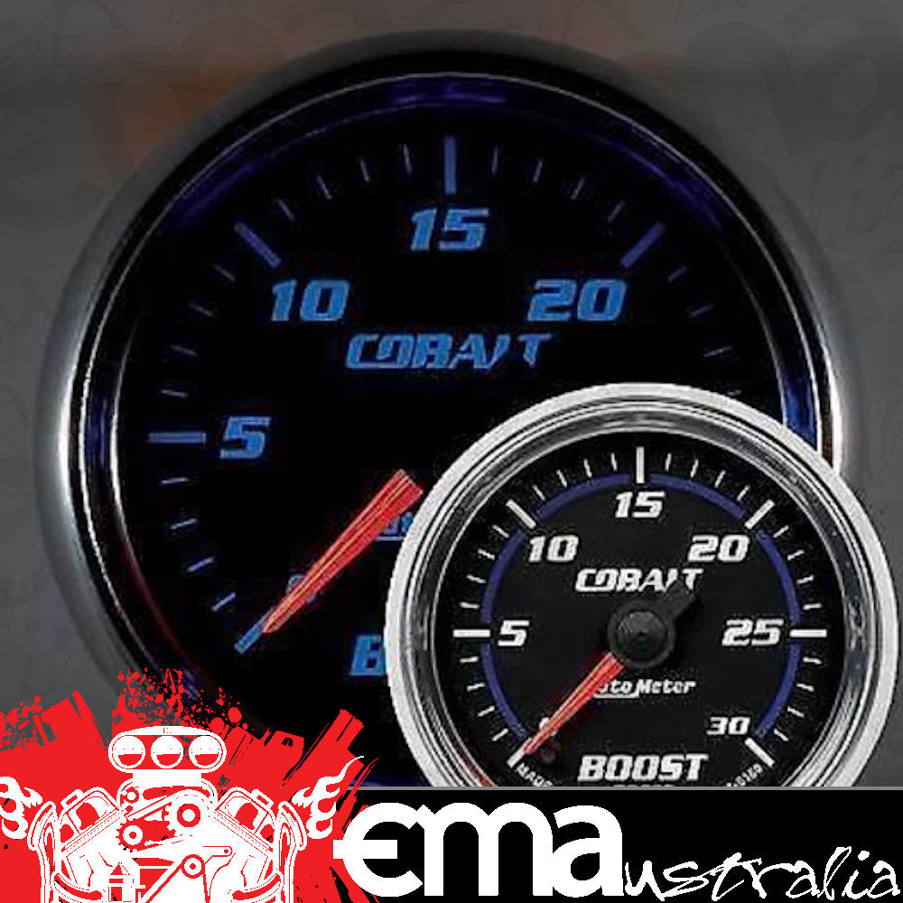AutoMeter AU6160 Cobalt 2-1/16" Boost Gauge 30PSI