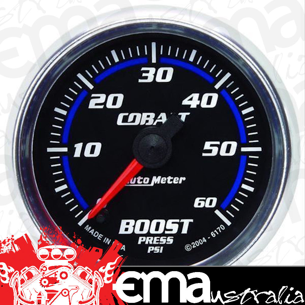 AutoMeter AU6170 Cobalt 2-1/6" Elec Boost Pressure Gauge 0-60 PSI