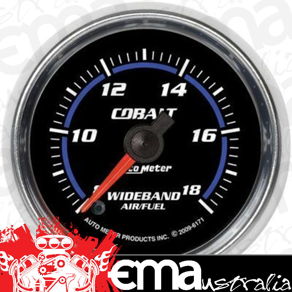 AutoMeter 6171 2-1/16" WIDEBAND AIR/FUEL RATIO, ANALOG, 8:1-18:1 AFR, COBALT
