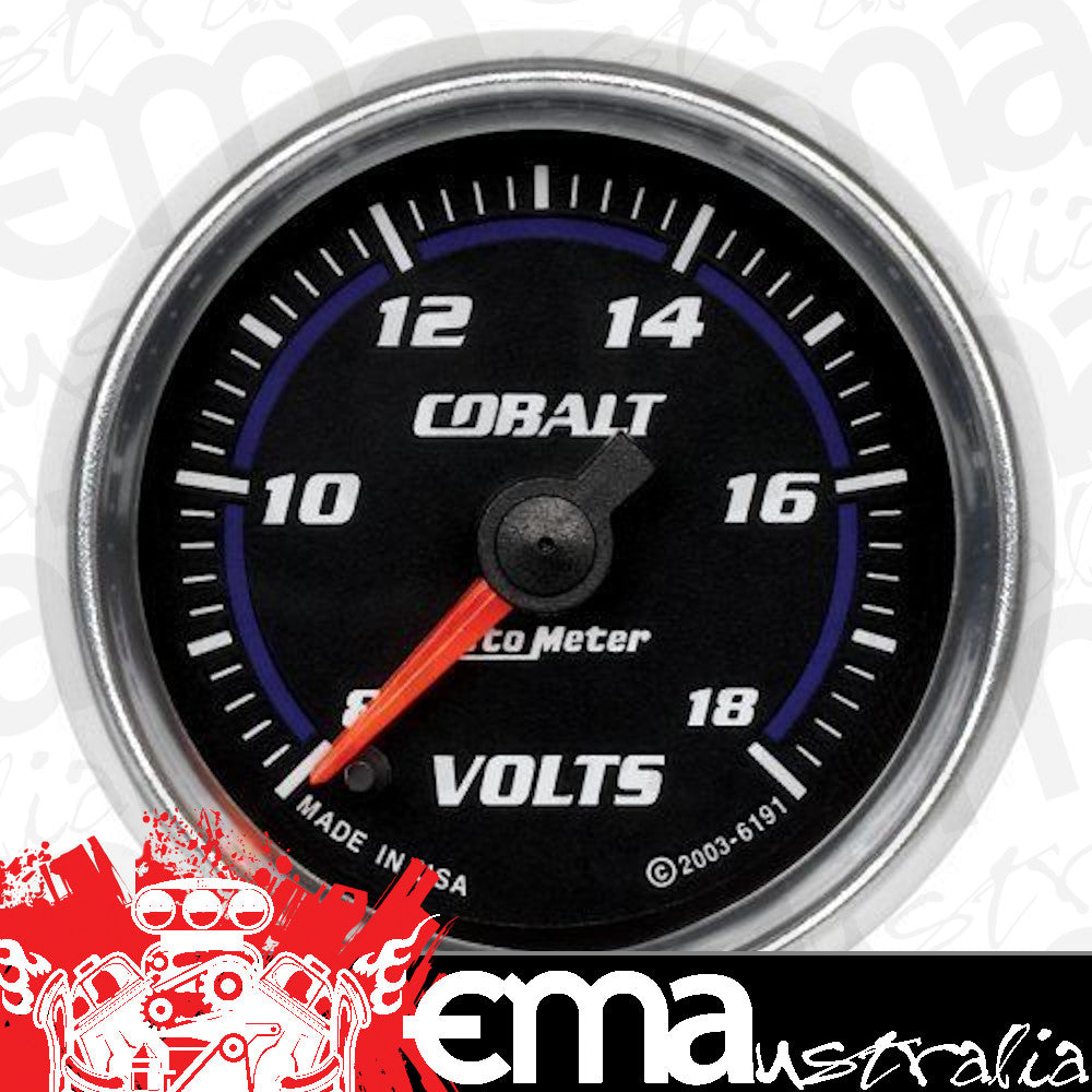 AutoMeter 6191 2-1/16" VOLTMETER, 8-18V, COBALT