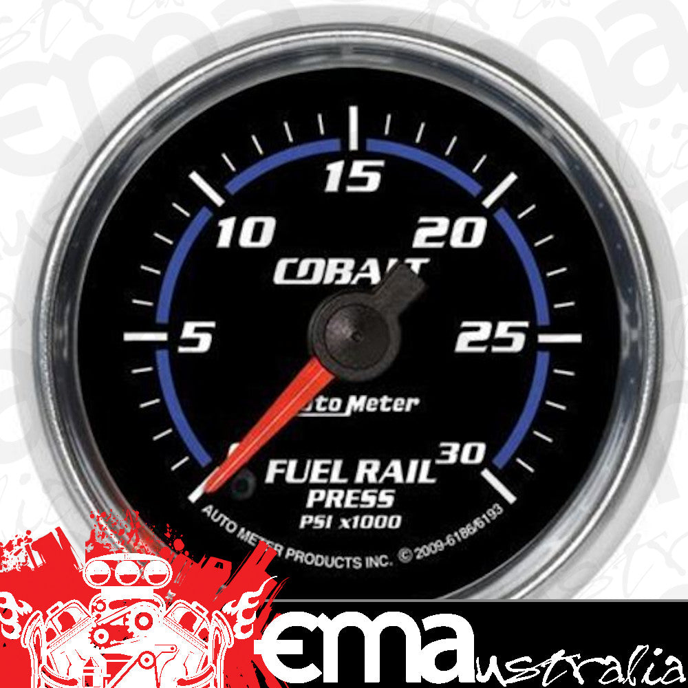 AutoMeter AU6193 Cobalt Fuel Pressure Gauge 2-1/16" 0 - 30,000 PSI Full Sweep
