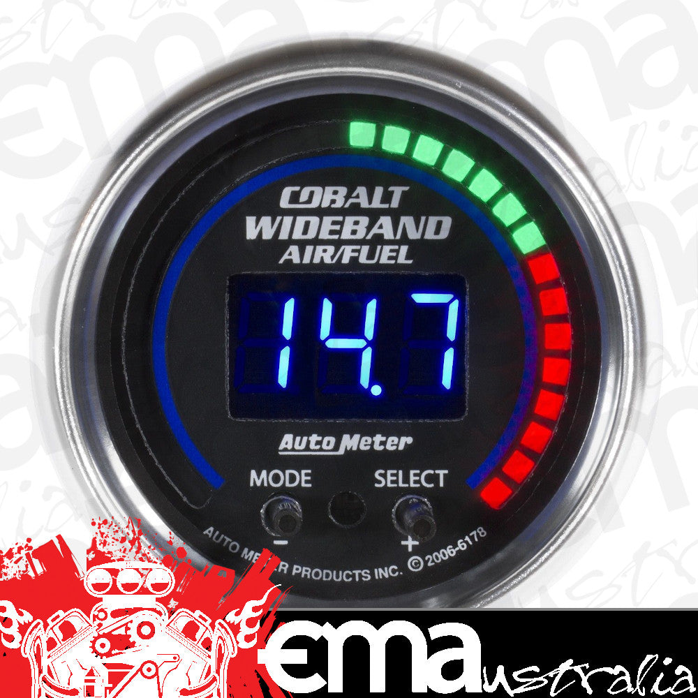 AutoMeter 6197 2-1/16" WIDEBAND PRO PLUS AIR/FUEL RATIO, 6:1-20:1 AFR, COBALT