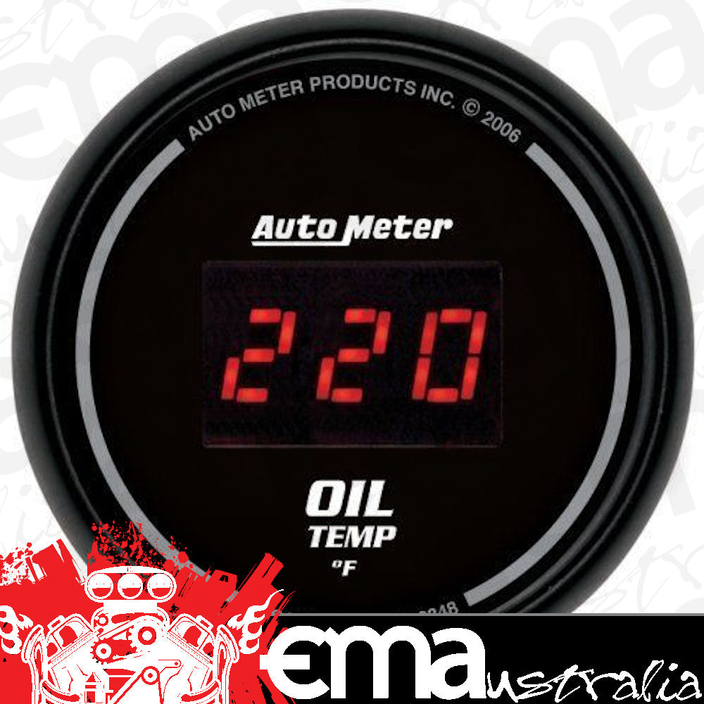 AutoMeter AU6348 Sport-Comp Digital 2-1/16" Oil Temperature Gauge 0-400????F