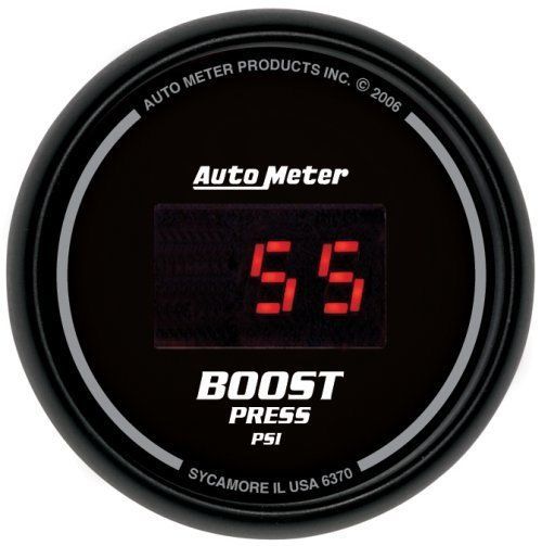 AutoMeter AU6370 Sport-Comp Digital 2-1/16" Boost Pressure Gauge 0-60 PSI