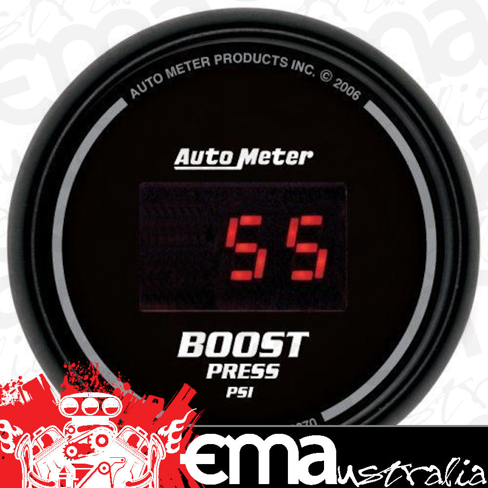 AutoMeter 6370 2-1/16" BOOST, 0-60 PSI, SPORT-COMP DIGITAL