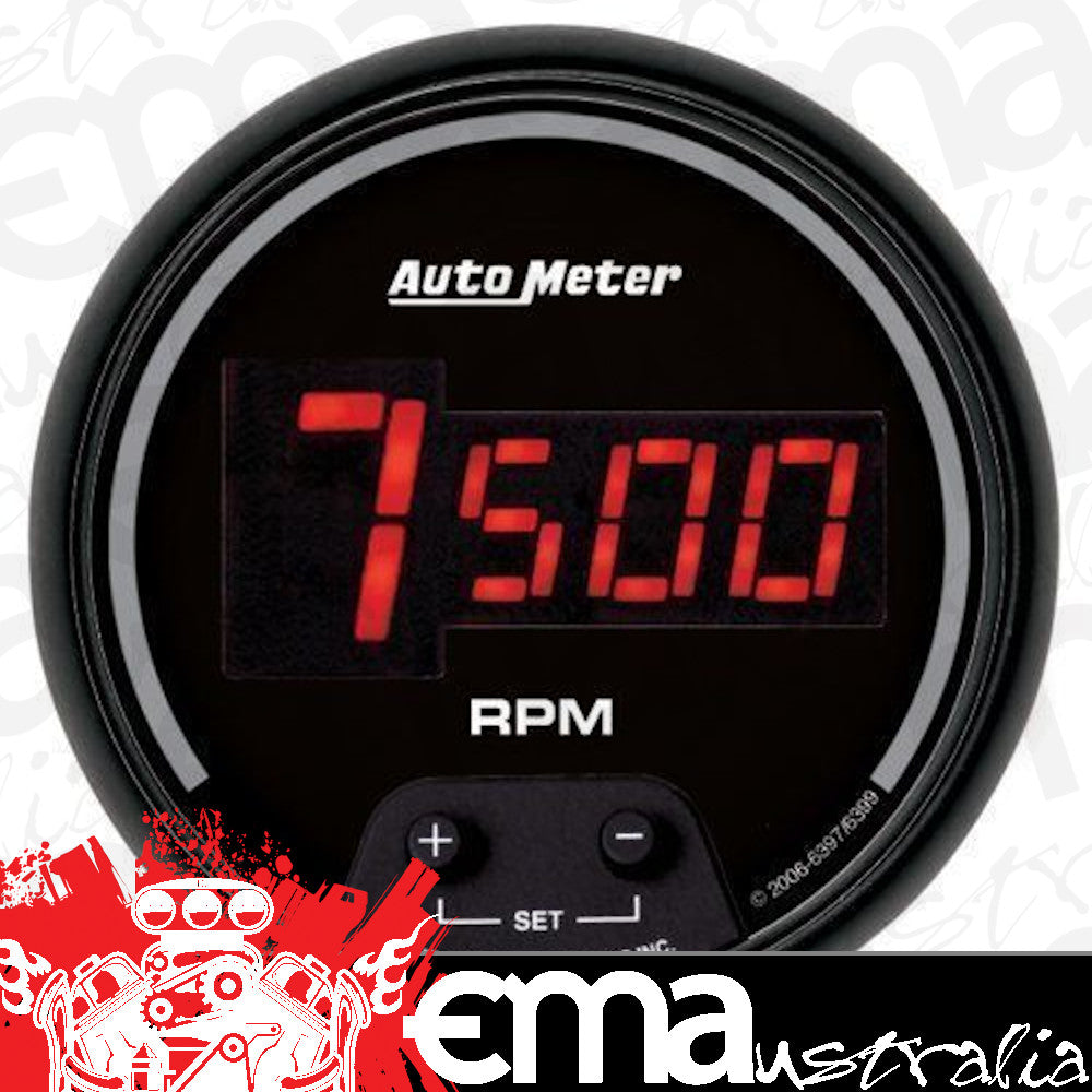AutoMeter 6397 3-3/8" IN-DASH TACHOMETER, 0-10,000 RPM, SPORT-COMP DIGITAL