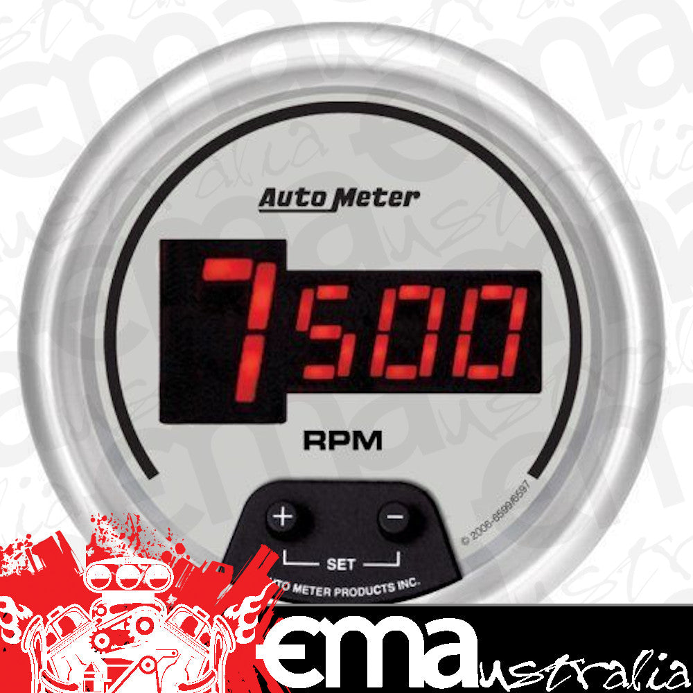 AutoMeter 6597 3-3/8" IN-DASH TACHOMETER, 0-10,000 RPM, ULTRA-LITE DIGITAL