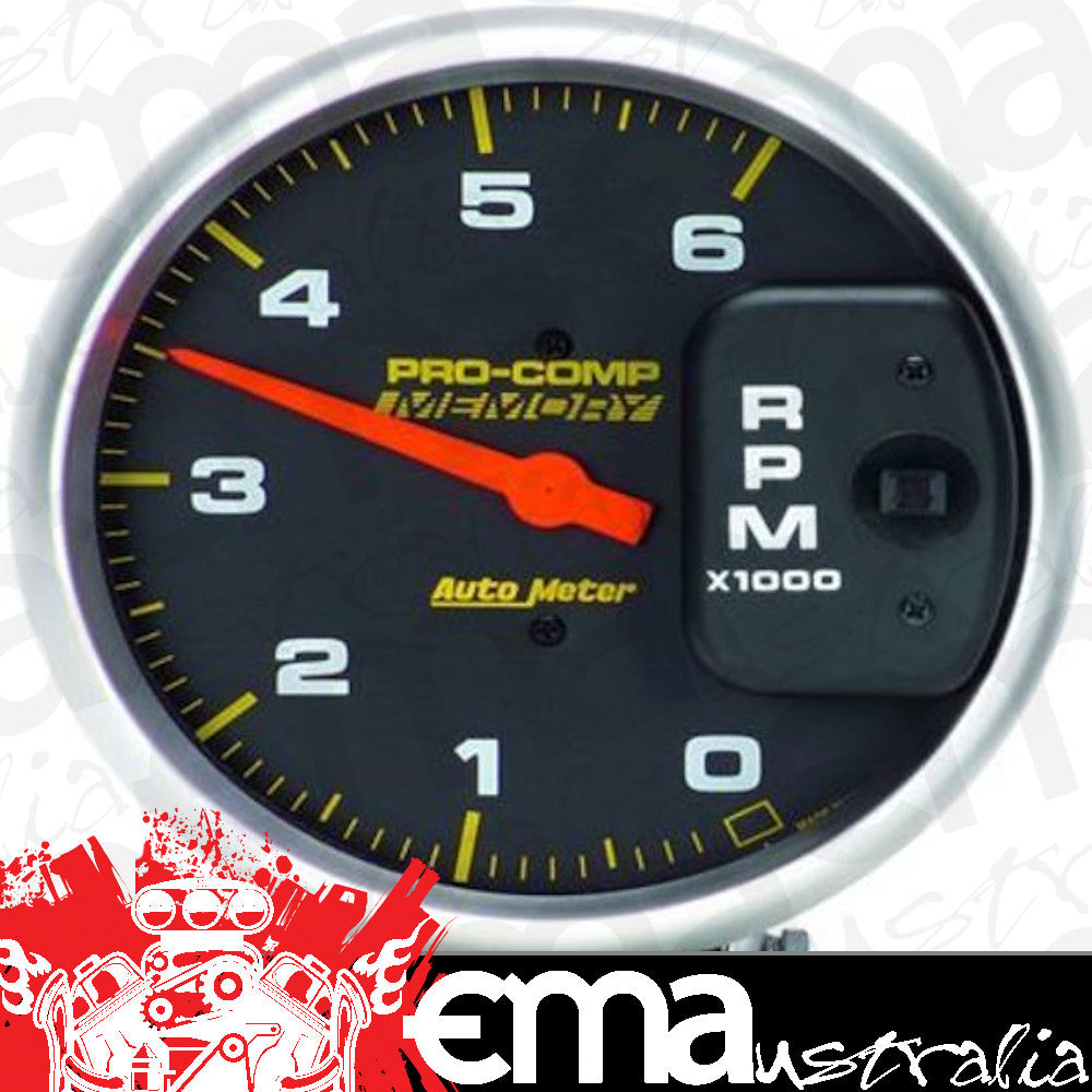 AutoMeter AU6806 Tachometer Pro-Comp 0-6000 RPM 5 In. Analog Elecal with Memory Diesel