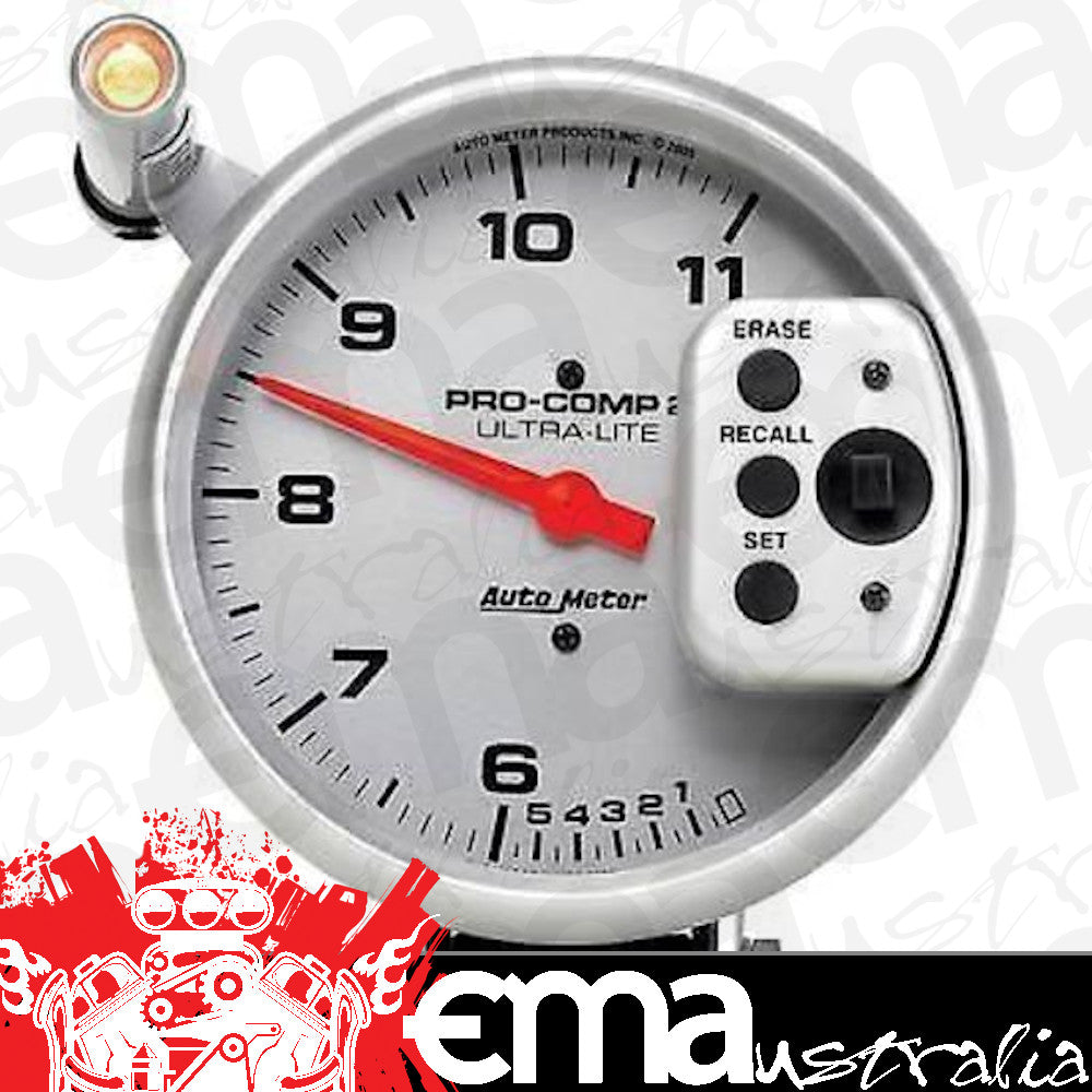AutoMeter AU6855 Ultra-Lite II 5" Memory Tacho 0-11,000 RPM Dual Range Shift Lite
