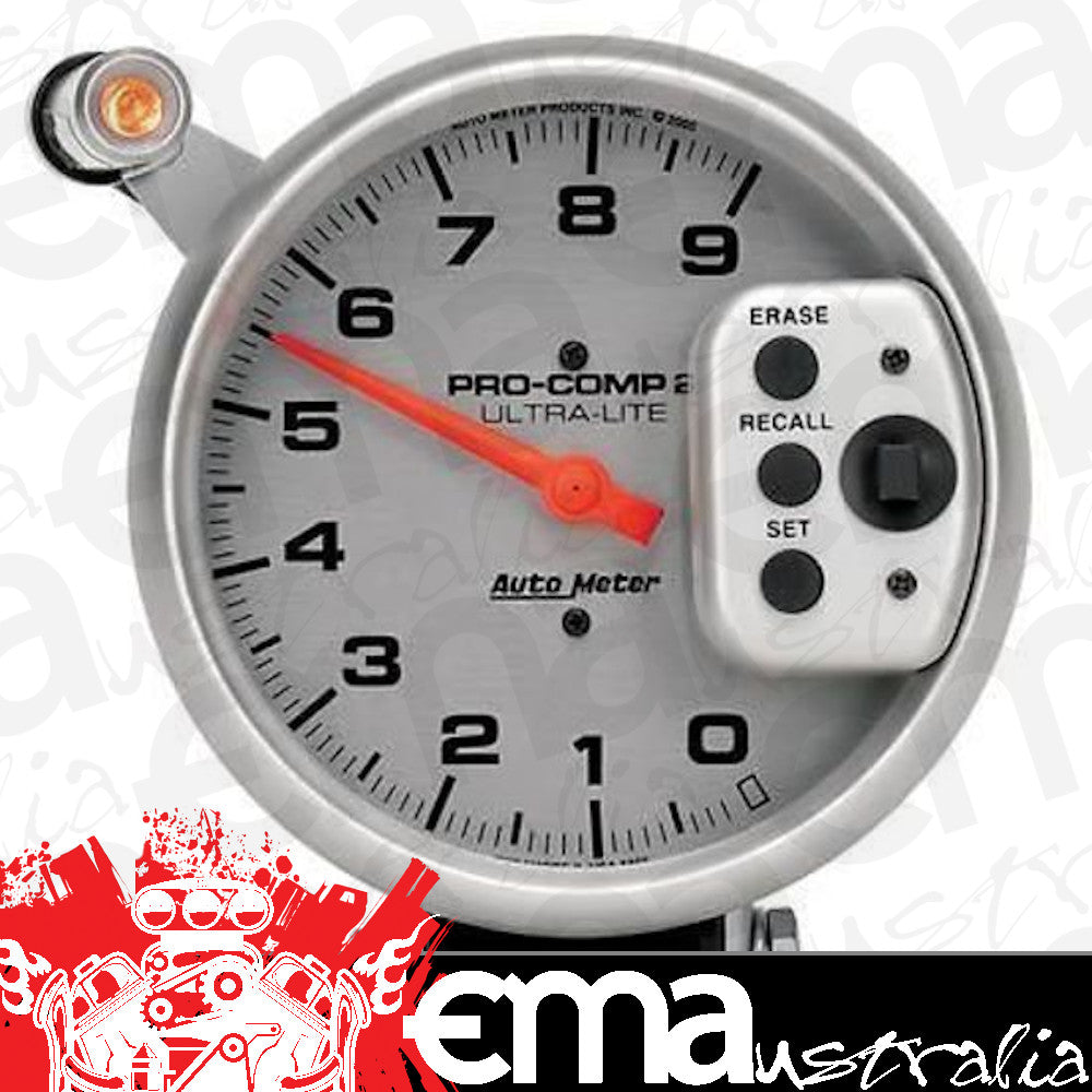AutoMeter 6856 5" TACHOMETER, 0-9000 RPM, PEDESTAL W/ QUICK LITE, W/PEAK MEMORY, ULTRA-LITE