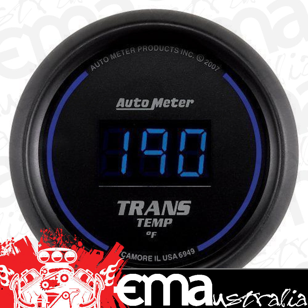 AutoMeter 6949 2-1/16" TRANSMISSION TEMPERATURE, 0-340 F, COBALT DIGITAL