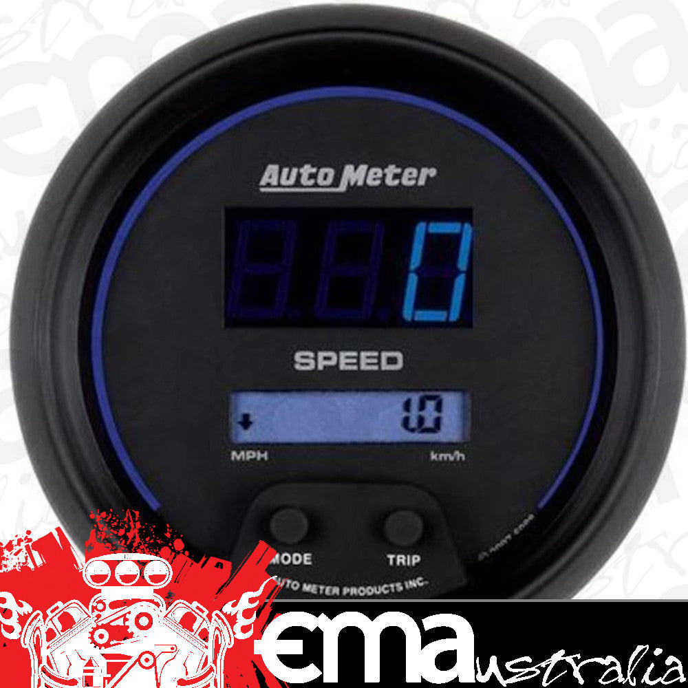 AutoMeter AU6988 Cobalt Digital Speedometer Digital Programmable In-Dash 3-3/8" 160 MPH Or 260 Km/H
