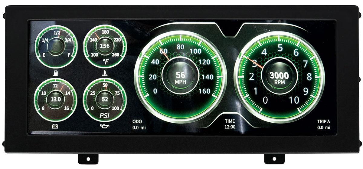 AutoMeter 7000 INVISION LCD DASH, UNIVERSAL, PANEL MOUNT