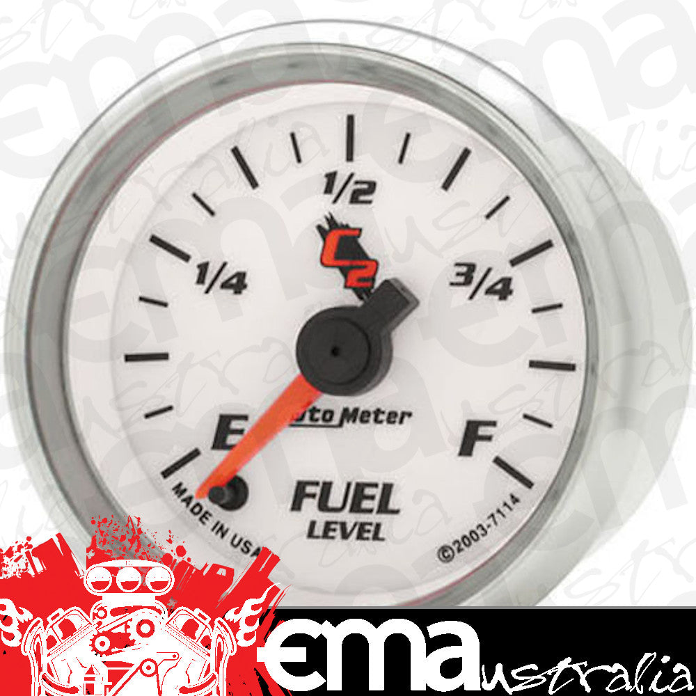 AutoMeter AU7114 C2 2-1/16" Elec Fuel Level Gauge Programmable 0-280 OHMS