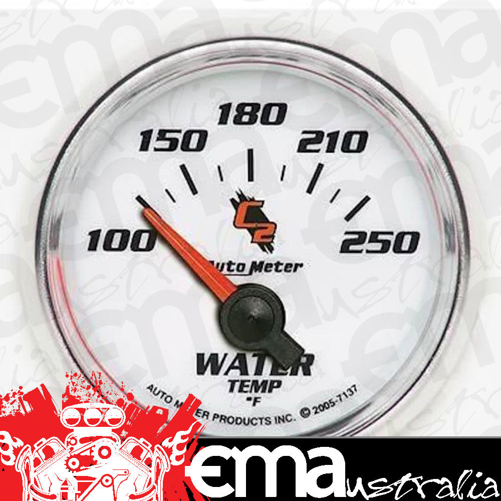 AutoMeter AU7137 C2 2-1/16" Elec Water Temp Gauge 100-250¶øF
