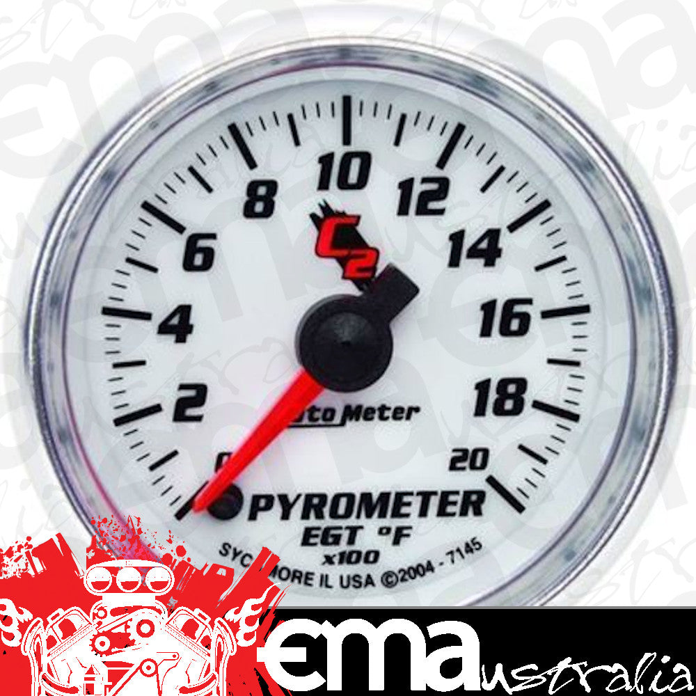 AutoMeter AU7145 C2 Pyrometer 0-2000¶ø F 2-1/16" Analog Elecal