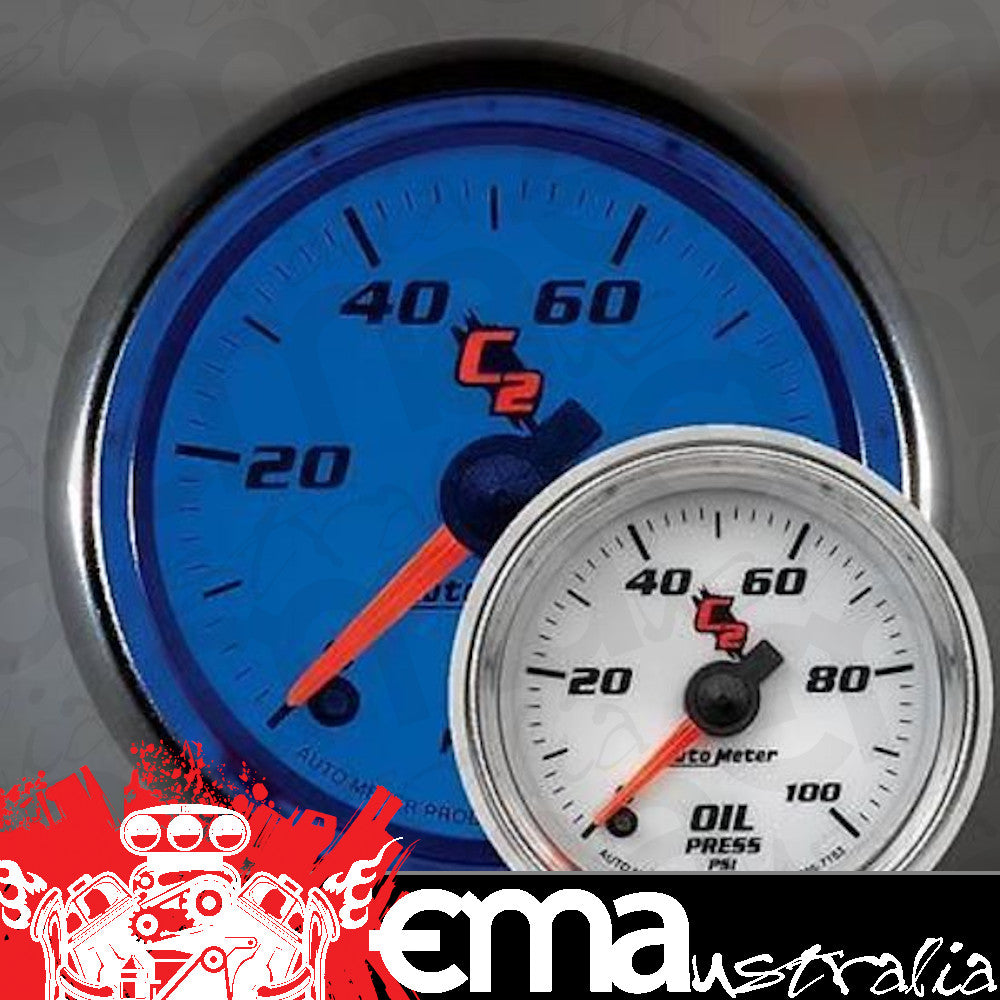 AutoMeter AU7153 C2 2-1/16" Elec Oil Pressure Gauge 0-100 PSI