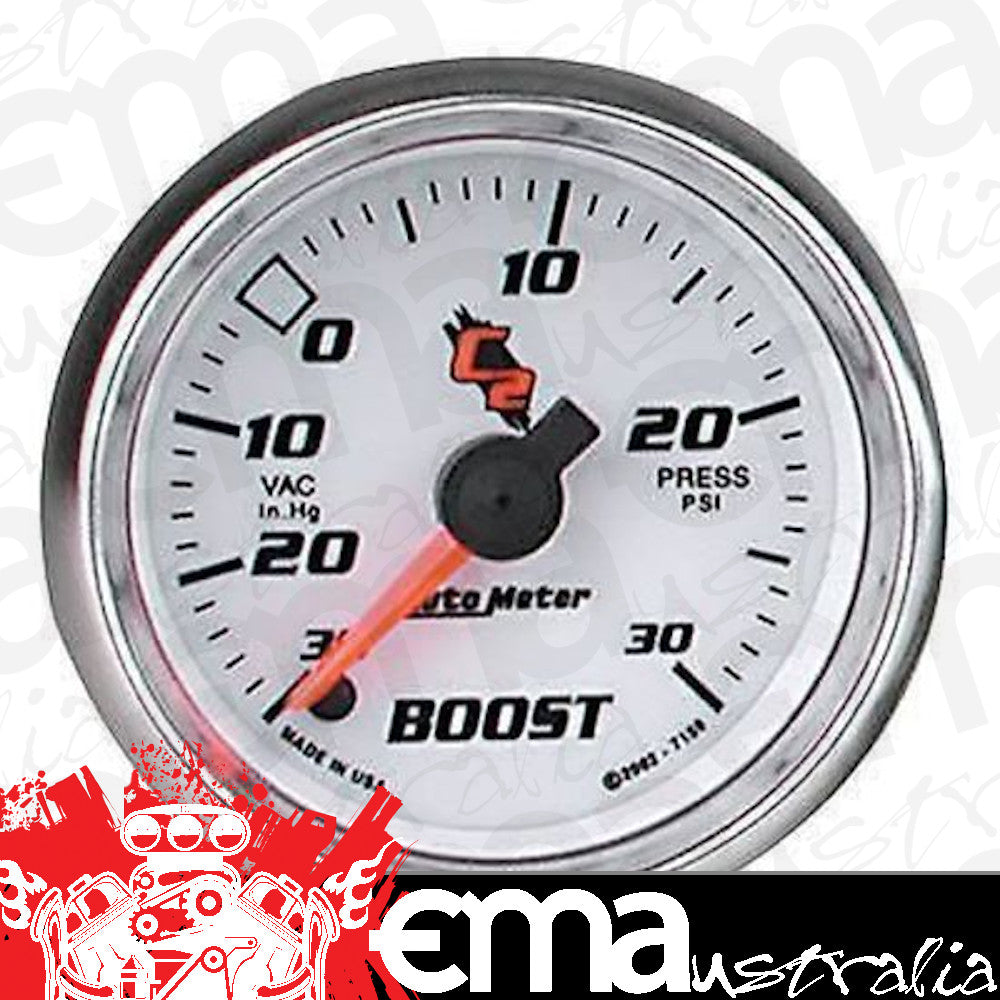 AutoMeter AU7159 C2 Boost Vac Gauge 2-1/16" 30 In Hg./30 PSI
