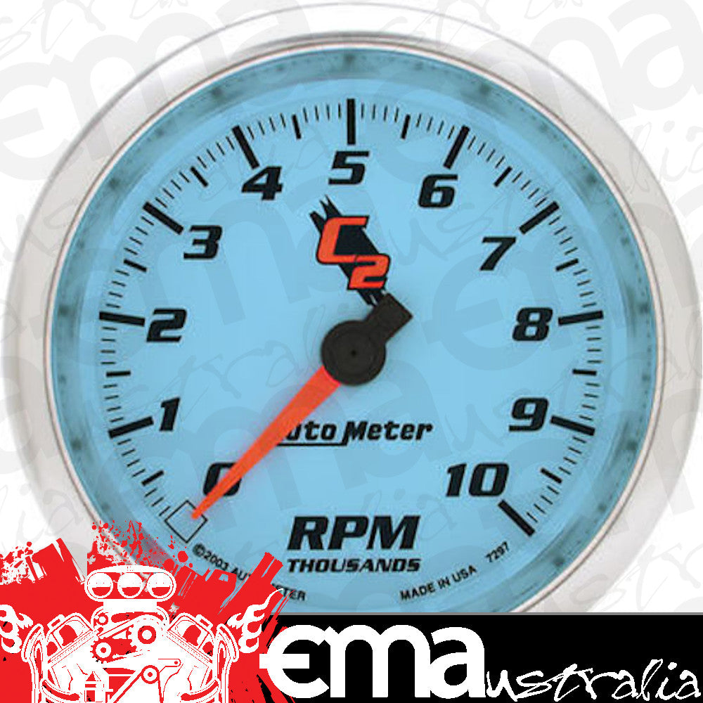 AutoMeter 7297 3-3/8" IN-DASH TACHOMETER, 0-10,000 RPM, C2