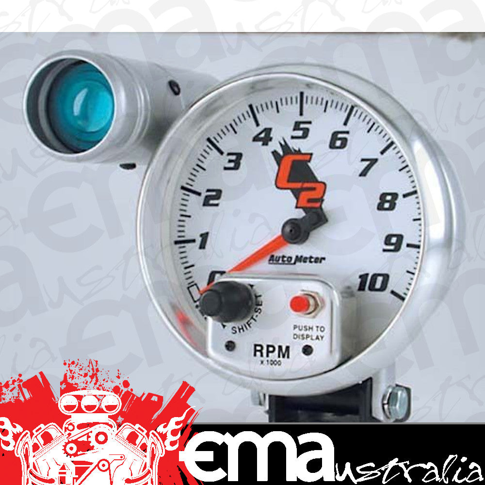 AutoMeter AU7299 C2 5" Pedestal Mount Tachometer 0-10000RPM W/Shift Light